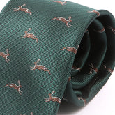 Green Hare Patterned Tie - Tie Doctor